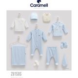 Caramell My Baby Kumsal % 100 Coton 10 Lu Hastane Çıkışı ( Yeni Doğan ) Soft Colour Ze 0001585 - Yenidoğan - Mavi