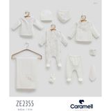 Caramell My Baby Kumsal % 100 Coton 10 Lu Hastane Çıkışı Yeni Sezon Jungle Friends 2355 - Ekru - Yenidoğan