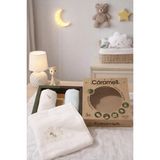 Caramell My Baby Kumsal 80x90 cm 3lü Müslin battaniye Bambu jungle friends 2408 - 0 - 1 Yaş - Bej