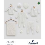 Caramell My Baby Kumsal Müslin Tulumlu 10 Lu Hastane Cıkısı 2423 - Ekru - Yenidoğan
