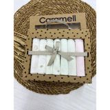 Caramell Pamuk 7'li Bebek Ağız Mendili 20 x 20 cm - 0 - 3 Yaş - Çok Renkli