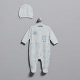 Caramell Patikli Bebek Tulumu TE5761 3 - 6 Ay - Ekru