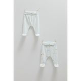 Caramell Safari Bebek Ikili Pantolon - Mavi - 6 - 9 Ay