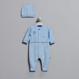 Caramell TE5761P Mavi 6-9 Ay Bebek Tulumu