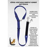 Caramelos Evcil Hayvan Araç Emniyet Kemeri Köpek Emniyet Kemeri Araba Oto Aksesuar Kedi Köpek Emniyet Kemeri - Lacivert