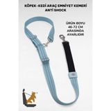 caramelos Evcil Hayvan Araç Emniyet Kemeri Köpek Emniyet Kemeri Araba Oto Aksesuar Kedi Köpek Emniyet Kemeri Su Yeşili-Tek Ebat
