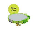 caramelos Güvenlik Kilit İsimli Kedi Tasması-Sallanmayan İsimlik-Çelik Kedi Künyesi- Kedi isimlik-Safety Click YEŞİL-2-Tek Ebat