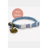 caramelos Güvenlik Kilitli Kedi Tasması, Isimli Kedi Tasması, Kedi Isimlik, Kedi Künyesi, Safety Click 1. DESEN-Tek Ebat