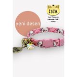 caramelos Güvenlik Kilitli Kedi Tasması, Isimli Kedi Tasması, Kedi Isimlik, Kedi Künyesi, Safety Click DESEN 7-Standart