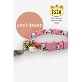 caramelos Güvenlik Kilitli Kedi Tasması, Isimli Kedi Tasması, Kedi Isimlik, Kedi Künyesi, Safety Click DESEN 7-Standart