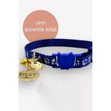 caramelos Güvenlik Kilitli Kedi Tasması, Isimli Kedi Tasması, Kedi Isimlik, Kedi Künyesi, Safety Click MAVİ 3-Standart