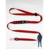 caramelos Hands-Free Eller Serbest Gezdirme Kayışı- Köpek Gezdirme Kayışı - Eller Serbest- Köpek Gezdirme İpi Kırmızı-Tek Ebat
