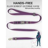 Caramelos Hands-Free Eller Serbest Gezdirme Kayışı- Köpek Gezdirme Kayışı - Eller Serbest- Köpek Gezdirme Ipi - Lila