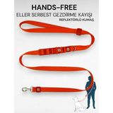 Caramelos Hands-Free Eller Serbest Gezdirme Kayışı- Köpek Gezdirme Kayışı - Eller Serbest- Köpek Gezdirme Ipi - Turuncu