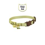 caramelos, isimli, Güvenlik Kilitli Kedi Tasması-, isimlikli Kedi Tasması, Kedi Künyesi, Safety Click GOLD1-Tek Ebat