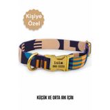 caramelos İsimli Köpek Tasması, Köpek Künyesi, Isimlik, Küçük Irk Ve Orta Irk, Kişiye Özel Metal Kilit, 2 Cm Çok Renkli