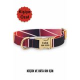 caramelos İsimli Köpek Tasması, Köpek Künyesi, Isimlik, Küçük Irk Ve Orta Irk, Kişiye Özel Metal Kilit, 2 Cm DESEN 1-Tek Ebat