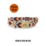 caramelos İsimli Köpek Tasması, Köpek Künyesi, Isimlik, Küçük Irk Ve Orta Irk, Kişiye Özel Metal Kilit, 2 Cm DESEN 12-Tek Ebat