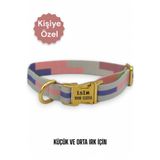 caramelos İsimli Köpek Tasması, Köpek Künyesi, Isimlik, Küçük Irk Ve Orta Irk, Kişiye Özel Metal Kilit, 2 Cm DESEN 14-Tek Ebat