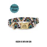 caramelos İsimli Köpek Tasması, Köpek Künyesi, Isimlik, Küçük Irk Ve Orta Irk, Kişiye Özel Metal Kilit, 2 Cm DESEN 2-Tek Ebat