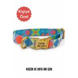 caramelos İsimli Köpek Tasması, Köpek Künyesi, Isimlik, Küçük Irk Ve Orta Irk, Kişiye Özel Metal Kilit, 2 Cm DESEN 20-Tek Ebat