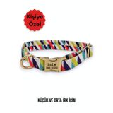 caramelos İsimli Köpek Tasması, Köpek Künyesi, Isimlik, Küçük Irk Ve Orta Irk, Kişiye Özel Metal Kilit, 2 Cm DESEN 5-Tek Ebat
