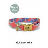 caramelos İsimli Köpek Tasması, Köpek Künyesi, Isimlik, Küçük Irk Ve Orta Irk, Kişiye Özel Metal Kilit, 2 Cm DESEN 9-Tek Ebat