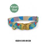 CARAMELOS İsimli Köpek Tasması, Köpek Künyesi, Isimlik, Küçük Irk Ve Orta Irk, Kişiye Özel Metal Kilit, 2 Cm