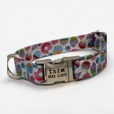 Caramelos İsimli Köpek Tasması, Küçük Irk ve Yavru Köpek için, Metal Kilit, 1,5 CM (AÇIK MAVİ, SMALL)