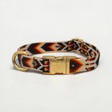 Caramelos İsimli Köpek Tasması, Küçük Irk ve Yavru Köpek için, Metal Kilit, 1,5 CM (BEJ, MEDIUM)