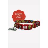 caramelos İSİMLİ, YAVRU VE KÜÇÜK IRK KÖPEK TASMASI, 1,5 CM, PASLANMAZ, KARARMAZ ÇELİK KÜNYELİ, KİŞİYE ÖZEL DESEN 1-M