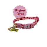 caramelos İSİMLİ, YAVRU VE KÜÇÜK IRK KÖPEK TASMASI, 1,5 CM, PASLANMAZ, KARARMAZ ÇELİK KÜNYELİ, KİŞİYE ÖZEL DESEN 2-M