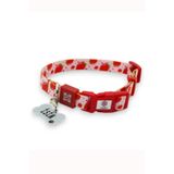 caramelos- İSİMLİ, YAVRU VE KÜÇÜK IRK KÖPEK TASMASI, 1,5 CM, PASLANMAZ, KARARMAZ ÇELİK KÜNYELİ, KİŞİYE ÖZEL, DESEN 5-S
