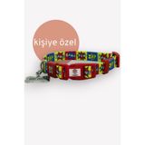 caramelos İSİMLİ, YAVRU VE KÜÇÜK IRK KÖPEK TASMASI, 1,5 CM, PASLANMAZ, KARARMAZ ÇELİK KÜNYELİ, KİŞİYE ÖZEL, Metalik-M
