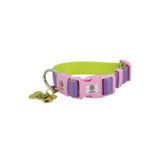 caramelos İSİMLİKL, YAVRU VE KÜÇÜK IRK KÖPEK TASMASI, 2 CM, PASLANMAZ, KARARMAZ ÇELİK KÜNYELİ, KİŞİYE ÖZEL, LİLA1-S