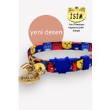 CARAMELOS Kedi Tasması, Isimli Kedi Tasması, Kedi Isimlik, Kedi Künyesi Çok Renkli