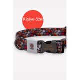 caramelos KİŞİYE ÖZEL İSİMLİ- KÜNYELİ KÜÇÜK VE ORTA IRK AYARLANABİLİR KÖPEK BOYUN TASMASI 2 CM Kahverengi-M