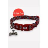 CARAMELOS KİŞİYE ÖZEL İSİMLİ- KÜNYELİ KÜÇÜK VE ORTA IRK AYARLANABİLİR KÖPEK BOYUN TASMASI 2 CM