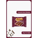 Caramio Karamel Dolgulu Sütlü Kare Çikolata - 55 Gram - 12 Adet