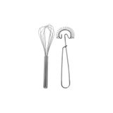 Carat Home 2'li Metal Çırpıcı Seti Pasta Kek Çırpma Teli Paslanmaz Metal