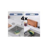 Carat Home Bulaşık Süngeri Tutacağı Evye Düzenleyici Telli Bulaşık Süngeri Tutucu Askı 4 Adet