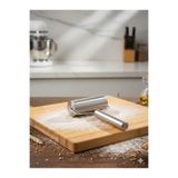 Carat Home Metal Saplı Rulo Hamur Açıcı Merdane Pürüzsüz Oklava Pizza Börek Açma Silindir