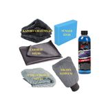 cardarb 6 Parça Oto Yıkama Bez Seti, 400 ml Konsantre Cam Suyu