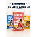 Cardelen Games Odaklanmak için 3'lü Çengel Bulmaca Seti, 3x94 adet Bulmaca Dergisi