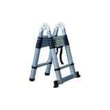 CARDİLİFE 280 CM+280 cm -9+9 Basamaklı Alüminyum Teleskopik Merdiven - A Tipi Açılır Uzayan Merdiven