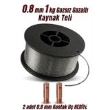 cardpro Gazsız gazaltı kaynak teli 0.8 mm 1 kg (2 adet uç Hediye)