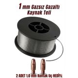 cardpro GAZSIZ GAZALTI KAYNAK TELİ 1.0 mm 1 kg (2 Kontak Uç Hediye)