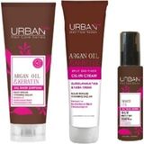 Care Argan Oil Şampuan 250 ml ve Saç Serumu 75ML ve Durulanmayan Saç Kremi 150ML