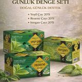 Çare Burada Günlük Denge Seti (Rezene Çayı & Yeşil Çay & Isırgan Çayı) - Bitki Çayı