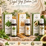 Çare Burada Ipeksi Saçlar Doğal Yağ Bakım Seti (Keratin Yağı, Avakado Yağı, Buğday Özü Yağı) - 20 ml